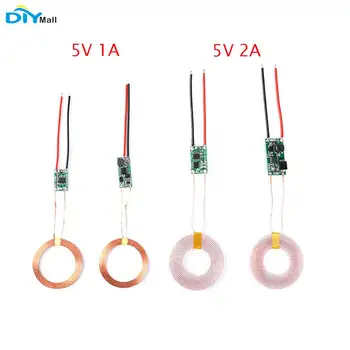 

5V 1A/2A Wireless Charger Module Transmitter Receiver Module Mainly for Mobile Electronic Products Wireless Power Supply Module