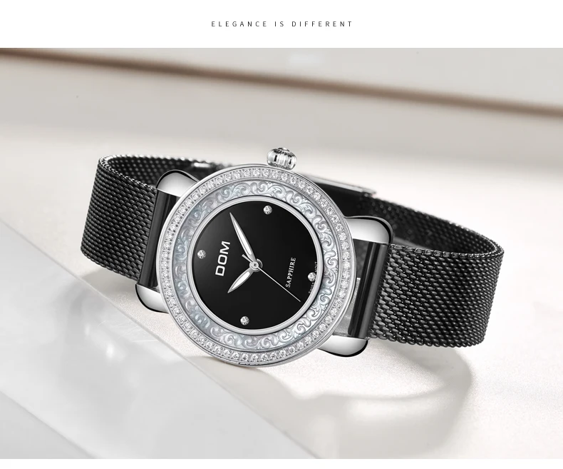 Брендовые высококачественные кварцевые женские часы из натуральной кожи, наручные часы, модные женские часы, женские часы с сапфировым кристаллом, G-86L