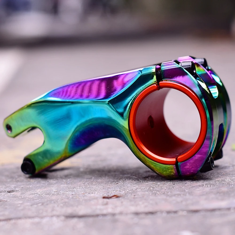 70mm Colorful 17 ° 70 мм/0 ° 50 мм XC AM MTB велосипедный стержень для горного велосипеда 31,8/35 мм Руль 28,6 мм вилка стержень Сверхлегкий - Цвет: 70mm Colorful