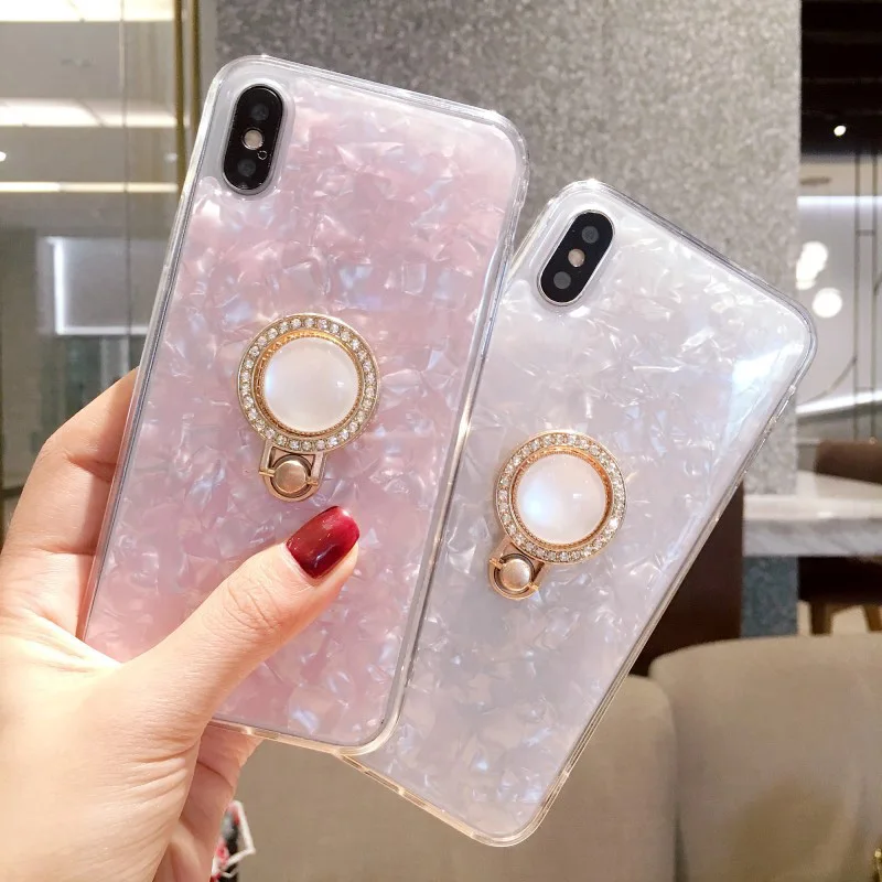 Мобильный чехол для телефона, круглая подставка, ТПУ, модный, совместим с iPhone 6, 6s, 7, 8 Plus, X, FO, распродажа