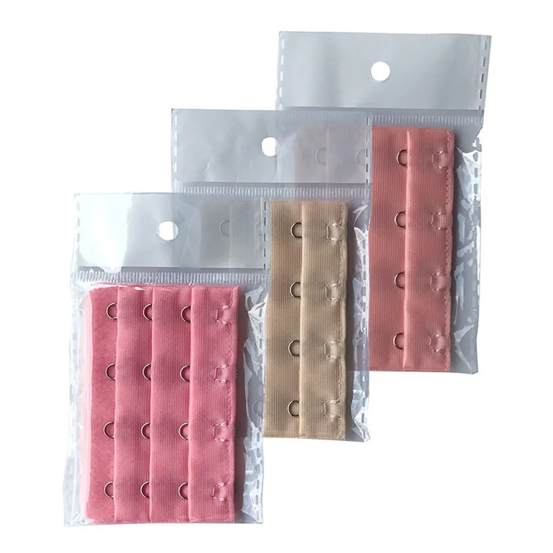 

La MaxPa 1PC Bra Strap Buckle Extension 3 Rows 4 Hooks Clasp Straps Lady Bra Extender Sewing Tool Intimates Accessories k1481-3