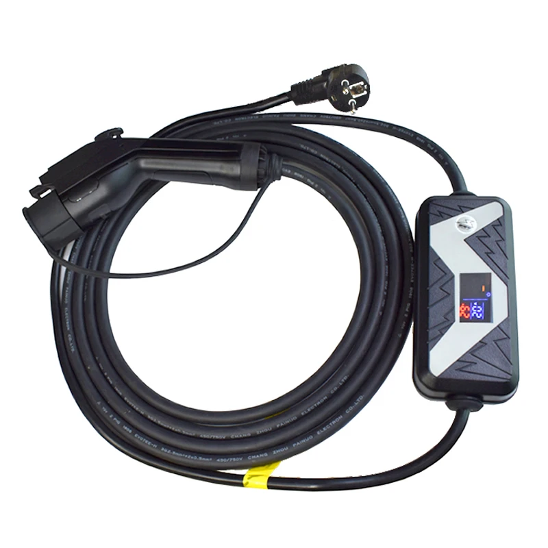  20A EV charger type 1 EVSE for electric vehicle Home Portable EV car Charger EU plug Schuko