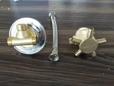 5 way intubation set MTTUZK настенный 2/3/4/5 способов водоотводная Труба латунный душевой кран винт или интубации Сплит душевая кабина душевая комната смесительный клапан - Цвет: 5 way intubation set
