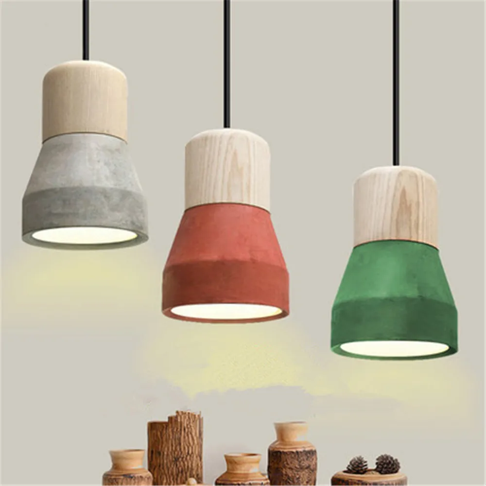 Светодиодсветодиодный Современная Геометрическая деревянная люстра для