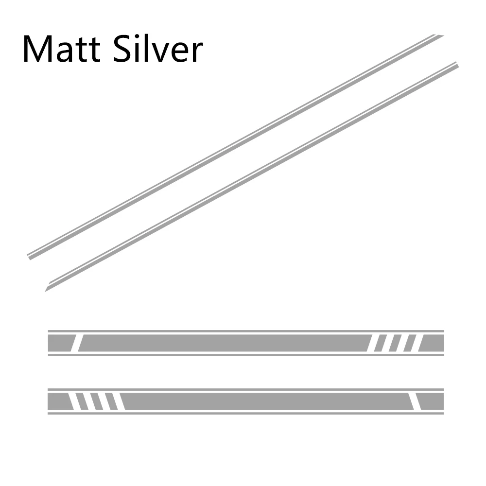 Matt Silver 2 шт./компл. автомобильный боковой двери Графика винил Стикеры для Land Rover Discovery 3 4 2 freelander 2 1 Range Rover велар(Land Rover Range Rover аксессуары - Название цвета: Matt Silver