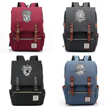 

B0315 Fashion Magic School Snake Lion Eagle Buckle Children School bag Teenagers Student Schoolbags Women Bagpack Men Backpack