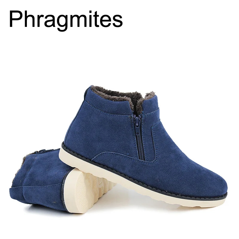 Phragmites/однотонные шерстяные зимние ботинки; Мужская обувь высокого качества; простые дизайнерские зимние ботильоны; нескользящие ботинки; Zapatos De Hombre