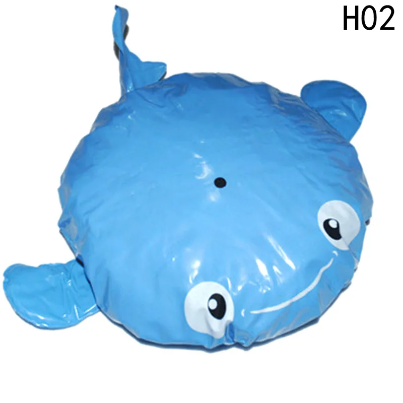 HG10229H02 Милый мультфильм животных дизайн водонепроницаемый ПВХ эластичный спа шапочка для душа колпак для ванной шапочка для душа протектор шапки продукт для ванной - Цвет: HG10229H02