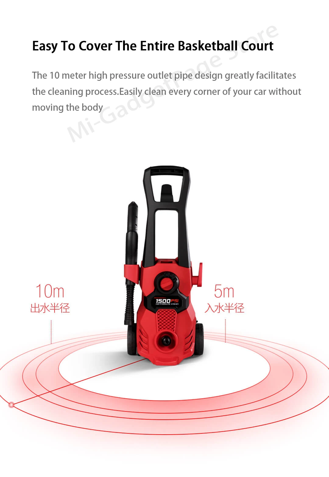 Xiaomi Land многофункциональная Чистящая машина домашняя промывка Helper 1400KN мощность Высокое напряжение Ipx5 Водонепроницаемый для автомобиля для дома