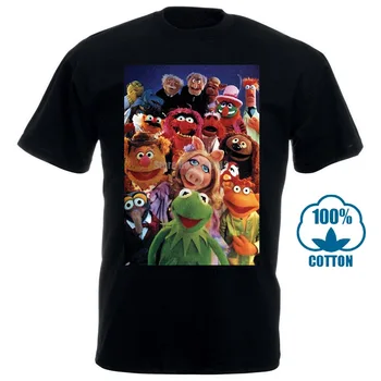 

T Shirt Homme The Muppet Show Kermit Piggy Gonzo Serie Tv Vintage Casual Plus Size T Shirts Hip Hop Style Tops Tee S 2Xl 031215