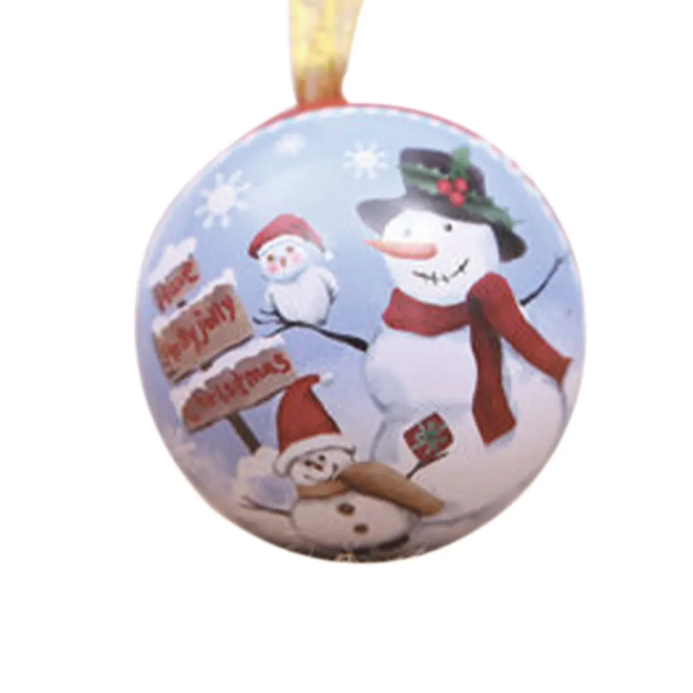 

1Pcs Christmas Tree Pendant Christmas Party Home Decoration Christmas Horse Iron Ball Box Candy Box Child Gift Iron Ball Pendant