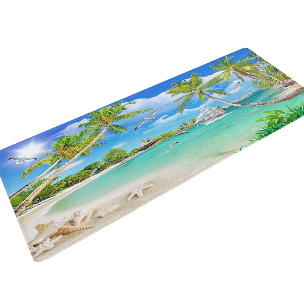 Ковер для гостиной входная дверь длинный напольный коврик фланелевый Мягкий