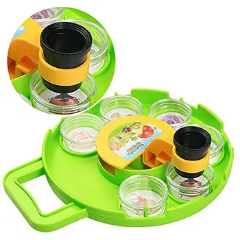 

Kids Microscope Bug Catcher Viewer Set Tools Magnifier Collection Case Explorer Educational Toy