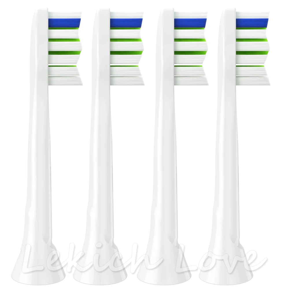 4 шт Насадки для зубных щеток, совместимые с насадками для щеток Philips Sonicare, подходят для 2 серий, 3 серий для здоровья десен, DiamondClean