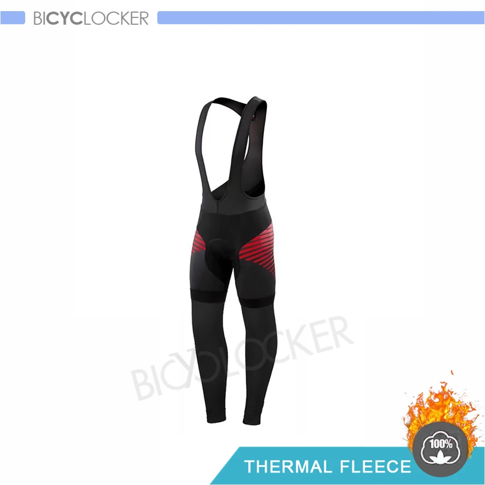 Bib Pants MTB зимний флисовый комбинезон для велоспорта длинные колготки мужские брюки для велоспорта теплые ветрозащитные для велосипедного спорта спортивные анти-пот гелевая Подушка 19d - Цвет: Bib Pants