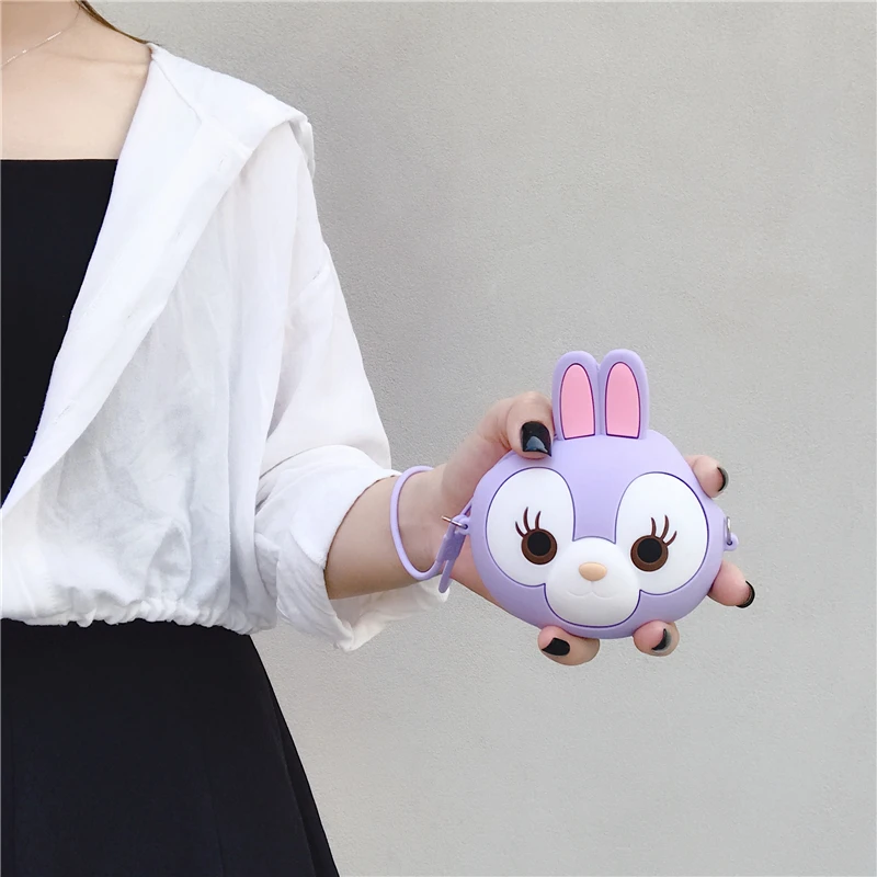 wallet Милый женский кошелек Kawaii мультяшная лиса силиконовый мини-кошелек Желейная Монета Сумка для ключей органайзер для наушников коробка для хранения маленький карман - Цвет: wallet