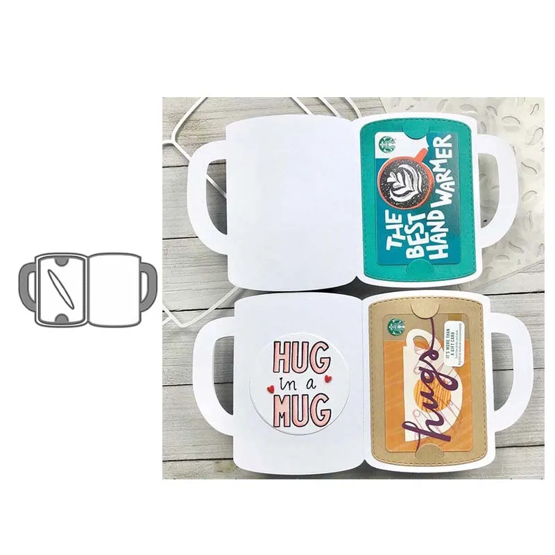 

Big teacup Metal Cutting Dies cut die mold decoration Scrapbooking Embossing paper craft mould punch stencils