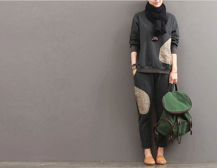gray with fleece 4XL, зимний флисовый спортивный костюм для женщин, осень, женский большой размер, комплект из двух предметов, Женский костюм размера плюс, топы+ штаны, AA263S30 - Цвет: gray with fleece