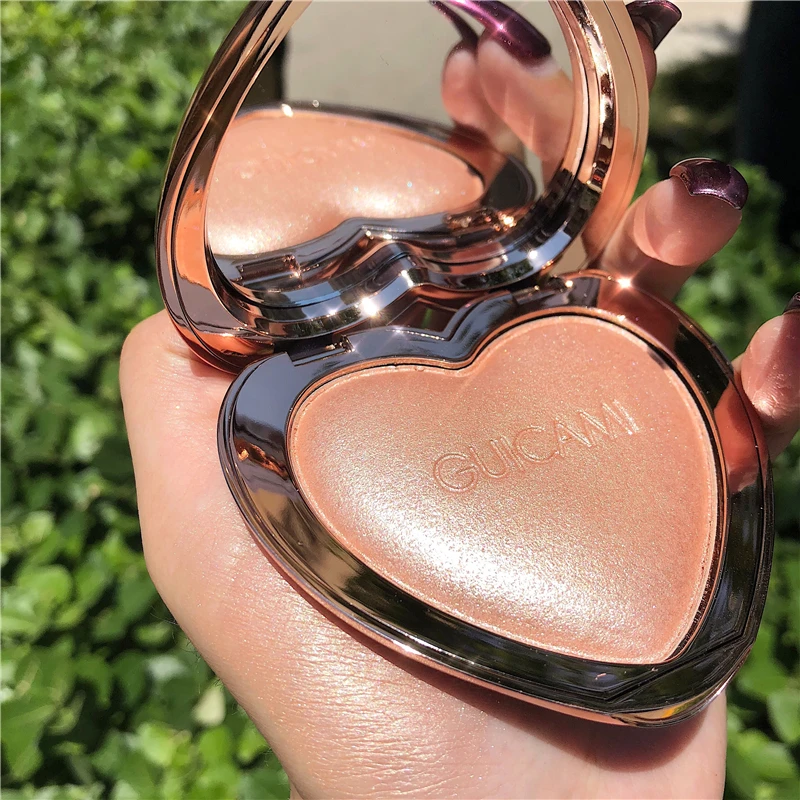 3d бронзер в форме сердца хайлайтер палитра мерцающая пудра для лица консилер