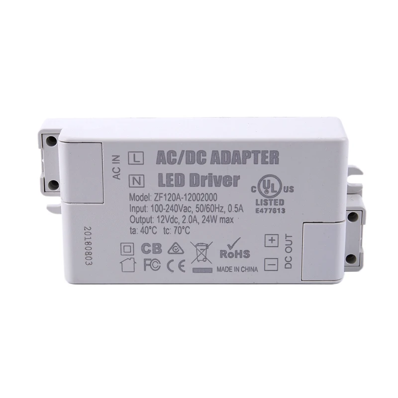 24W источник питания трансформатор Светодиодный драйвер 240 V-DC 12V для G4 MR11 MR16 светодиодные полосы