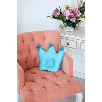 

Anatomical children's pillow Baby I "Crown" 32x25 cm, mint color