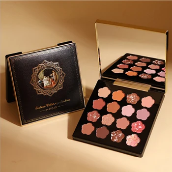 

HOJO 16 colors pandora greek matte eye shadow pallete waterproof pearl light sequins eye shadow palette Pigment powder makeup