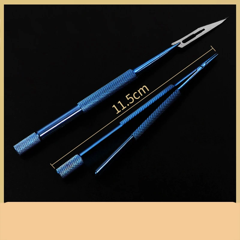Microscopic Ophthalmology Blade Holder Titanium Stainless Steel 12cm Surgical Forceps Ophthalmic Instrument Precision Sur