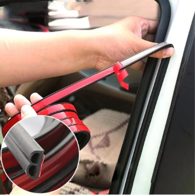 Car Door B Shape Seal Strips Sticker Weather strip Rubber Seals Sound Insulation Sealing Strip Automobiles Interior Accessories |
