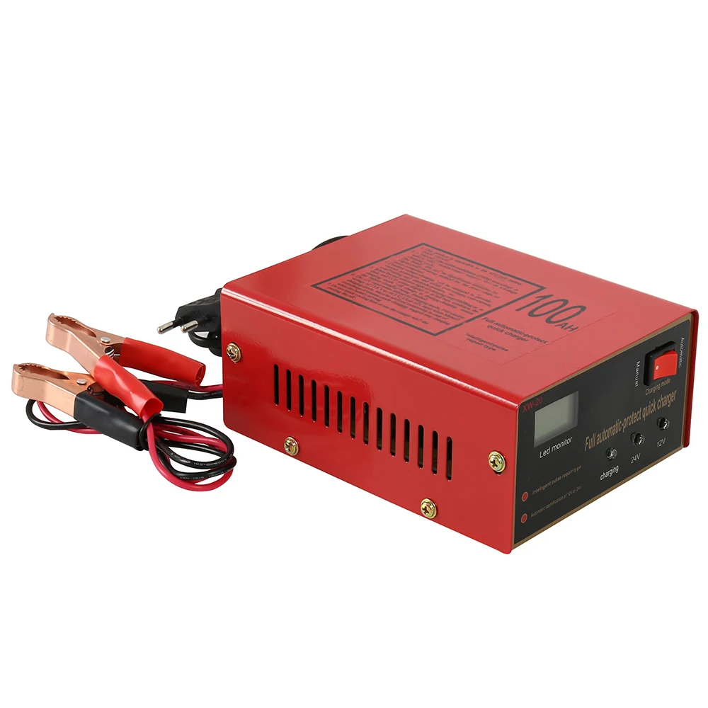Автомобильный Батарея Зарядное устройство 12V/24V 10A 6 105AH Мотоцикл Защита свинцово