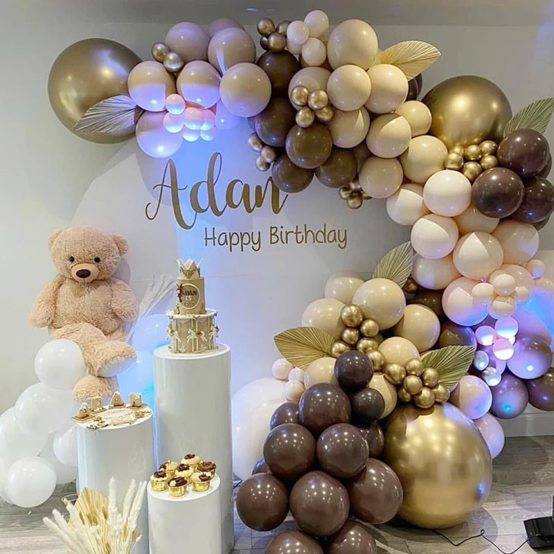 151 шт. Медвежонок Theam Baby Shower воздушный шар гирлянда арочный комплект