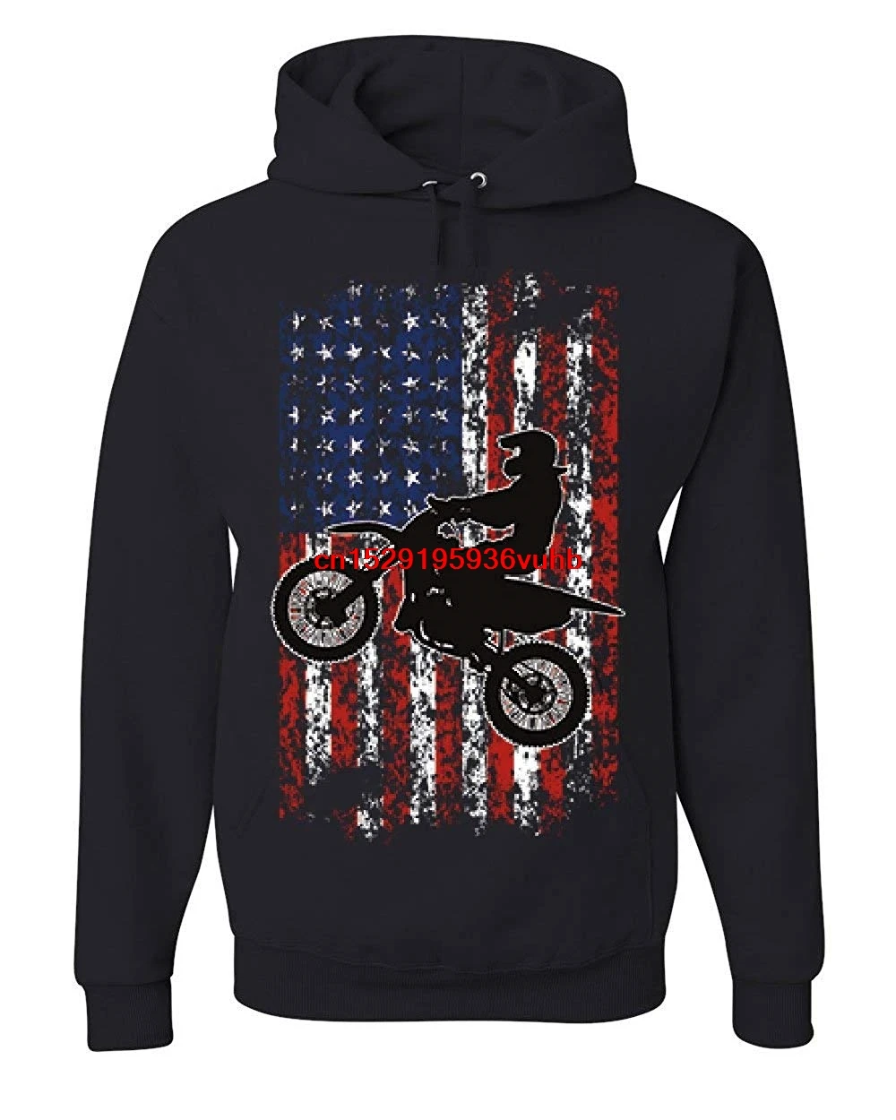 Dirt Bike американская толстовка с рисунком флага Экстрим эндуро Мотокросс Rider Толстовка