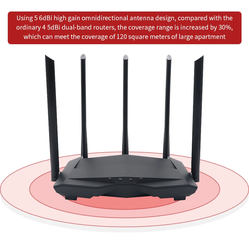 Wi Fi маршрутизатор JSMAX JSAC11 AC1200M Gigabit 2 4 ГГц|Беспроводные роутеры| |