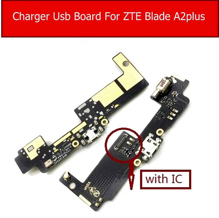 Vibration&amp USB Charger Port Board For ZTE Blade A2 Plus BV0730 Charging Plug connector Dock Module Flex Cable Ribbon Repair | Мобильные