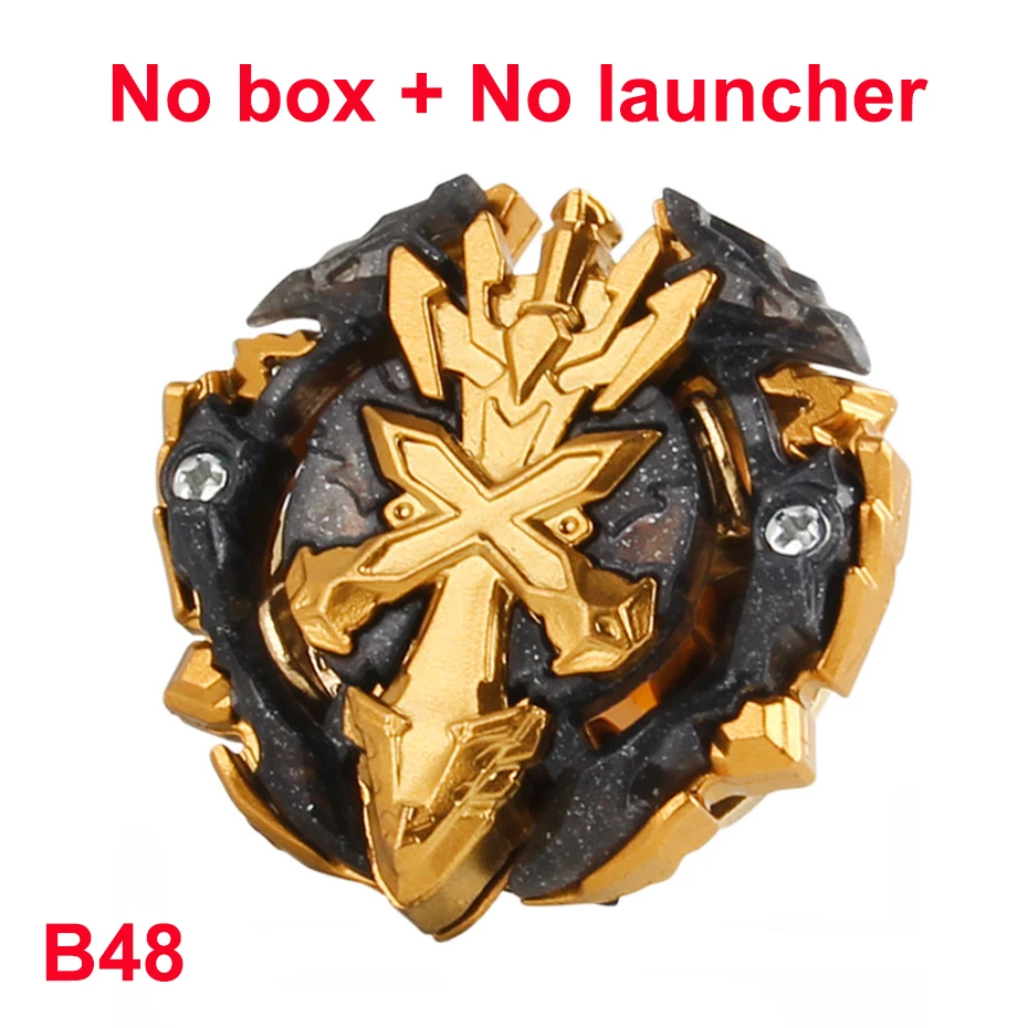 Beyblade Burst B133 B134 B135 ограниченная Золотая версия Обновление вариации Черный навалом один гироскоп металлический Бог Fafnir волчок игрушки - Цвет: B48Nolauncher