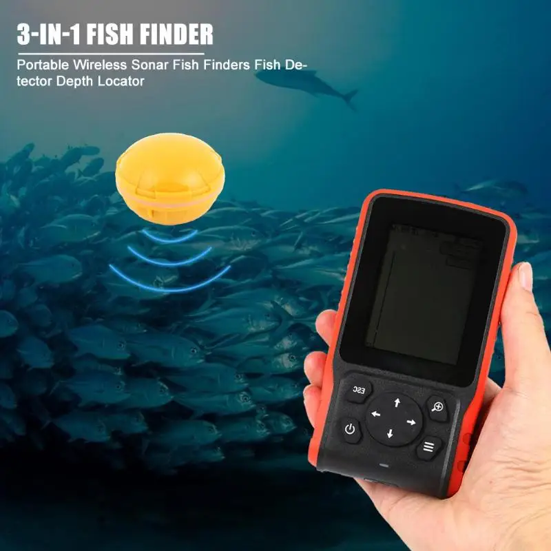 

3 in 1 ABS Wireless Waterproof Fish Finder Portable Sonar Sensor Fishfinder