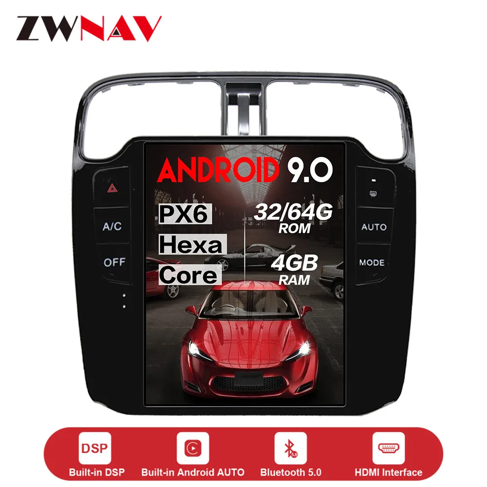 Android 9 64+ 4G Tesla с DSP Carplay Автомобильный мультимедийный плеер стерео для Volkswagen Polo 2009- автоматическое радио GPS навигация
