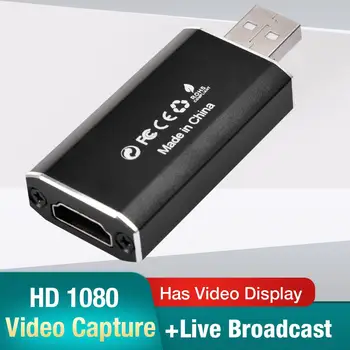 

Video Card Capture HDMI Video Capture Card Streaming VHS Board Capture USB 2.0 Cards Grabber Recorder Box fr PS4 Game DVD Camera