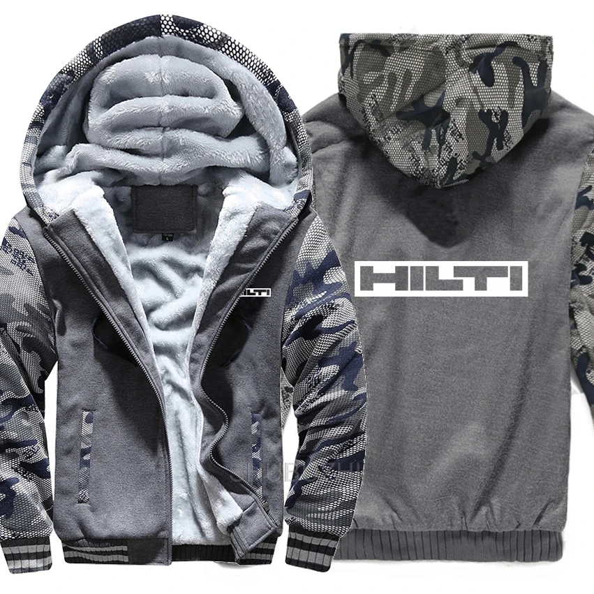 Hilti машинная Толстовка Зимняя камуфляжная куртка с рукавами Мужская Флисовая Hilti инструменты толстовки теплые coar евро размер