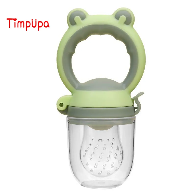 Timpupa стиль лягушки для младенцев фрукты овощи бутылочка для кормления Пищевая силиконовая соска Teat безопасность здоровья для детей кормушка для малышей