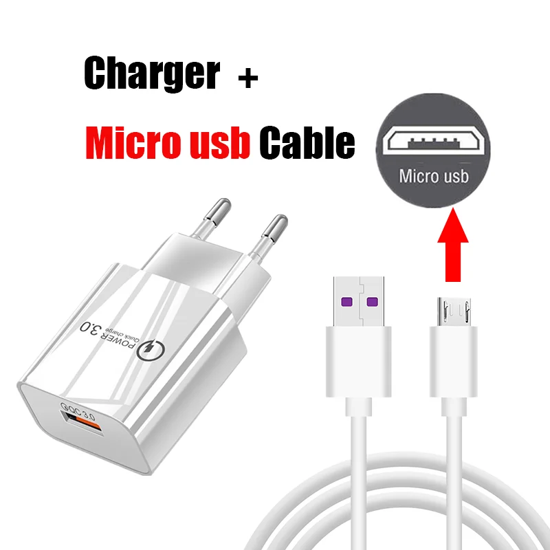 charger 65w USB Charger Quick Charge QC 3.0 For Phone Xiaomi Redmi Note 9 Pro Redmi K40 Pro Samsung Huawei 18W Mobile Phone Chargers Adapter quick charge usb c Chargers