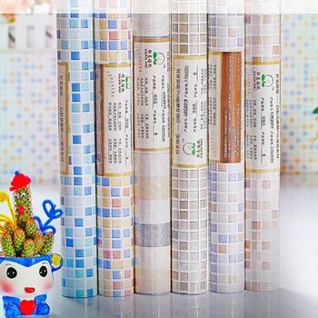 

Porcelain pattern wall sticker PVC waterproof self-adhesive wallpaper thickened bathroom living room corridor wallpaper Y5