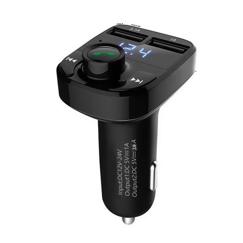 Автомобильный fm-передатчик с Bluetooth V4.0 Aux модулятор поддержка tf-карты USB Авто mp3-плеер 3.1A Быстрая зарядка двойной USB Встроенный микрофон