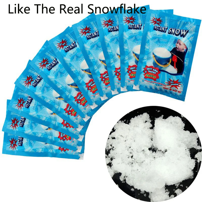 Рождественский искусственный снег мгновенный Snow Powder Снеж. Порошок пушистый
