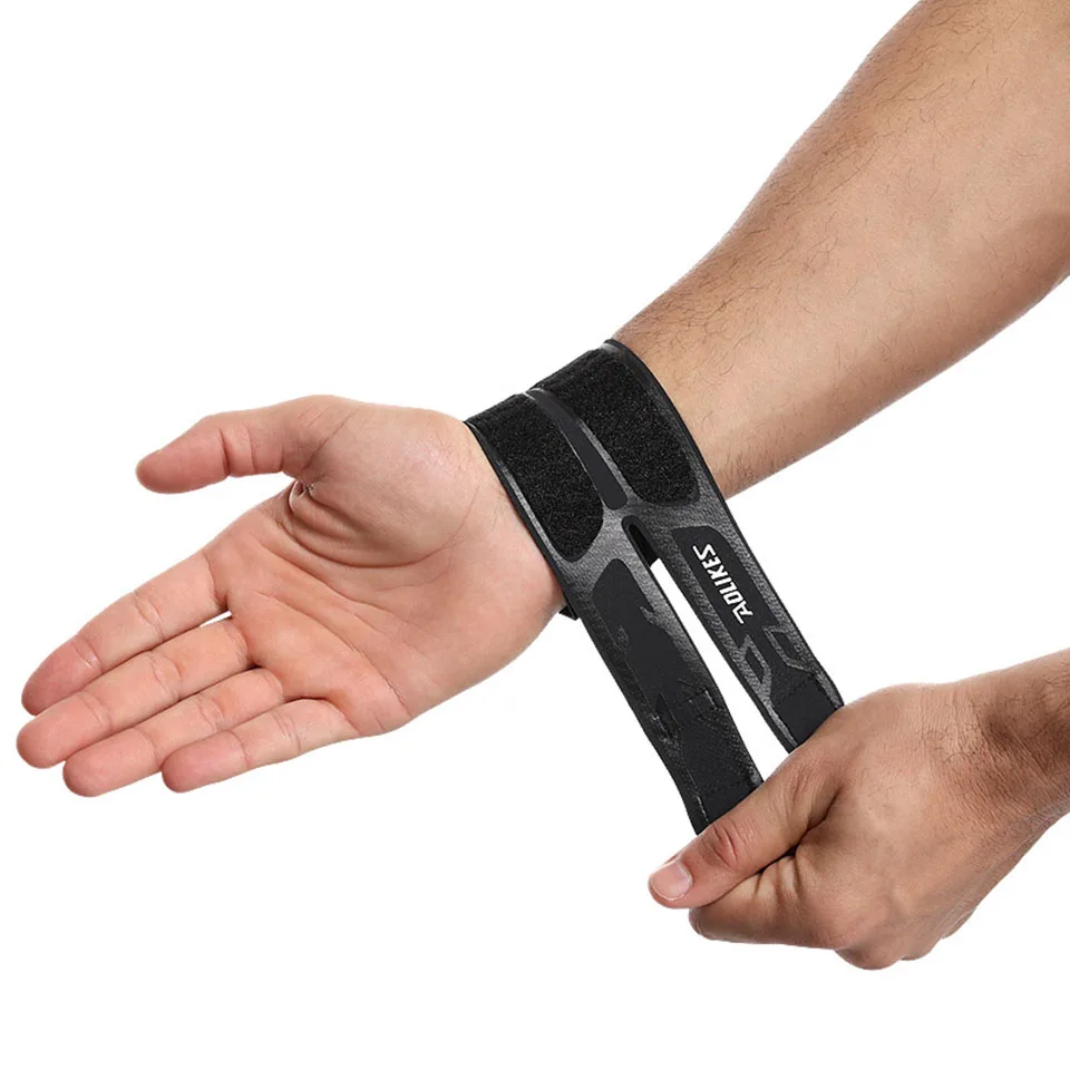 AOLIKES 1PCS Thin Gym Wrist Wraps Wristband Bandage for Basketball badminton tennis Equipment Hand wrist Support Carpal Tunnel