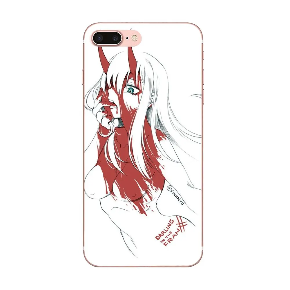 Чехол из полиуретана с принтом Darling In The Franxx Zero Two в продаже Cool для Apple iPhone 4 4s 5 5C 5S SE 6