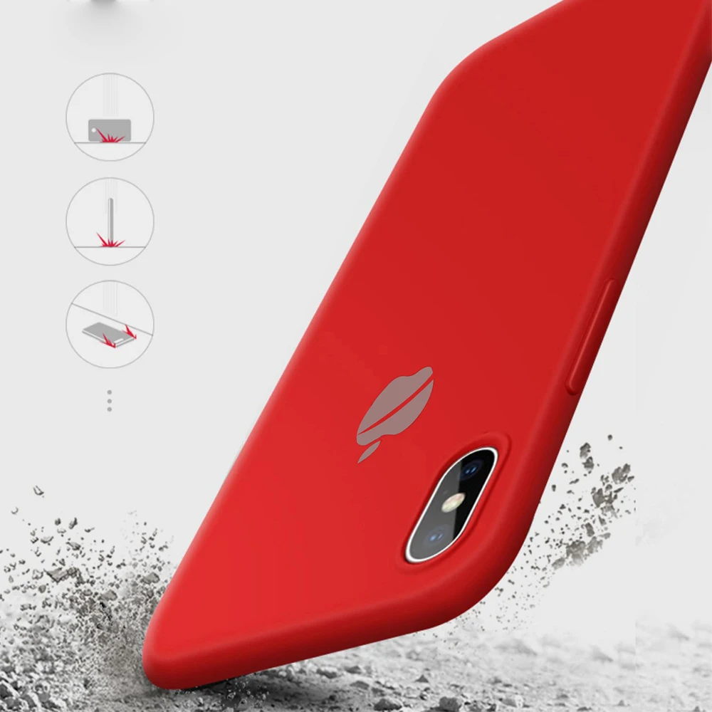 Однотонный силиконовый чехол s для iphone XR X XS Max 6 6S 7 8 Plus 11 11Pro Max милый мягкий модный чехол для телефона 12,3
