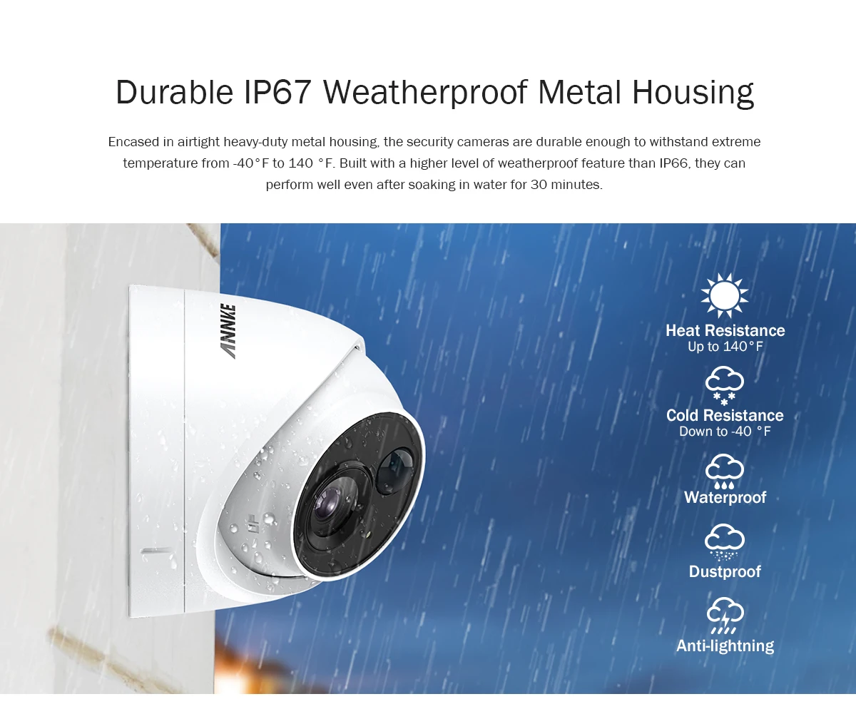 ANNKE 8CH 3MP 5-в-1 CCTV DVR HD 4 шт. TVI безопасности Камера обнаружения пассивного ИК-датчика наружного купола Камера домашнего видеонаблюдения Системы комплект