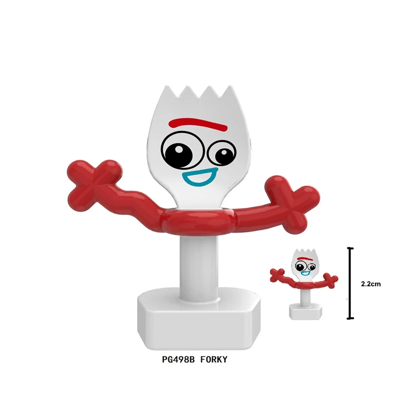 

50PCS PG498B Toy Story 4 Forky figures Cartoon Woody Buzz Lightyear Jessie Collection Building Block Brick Action Figures