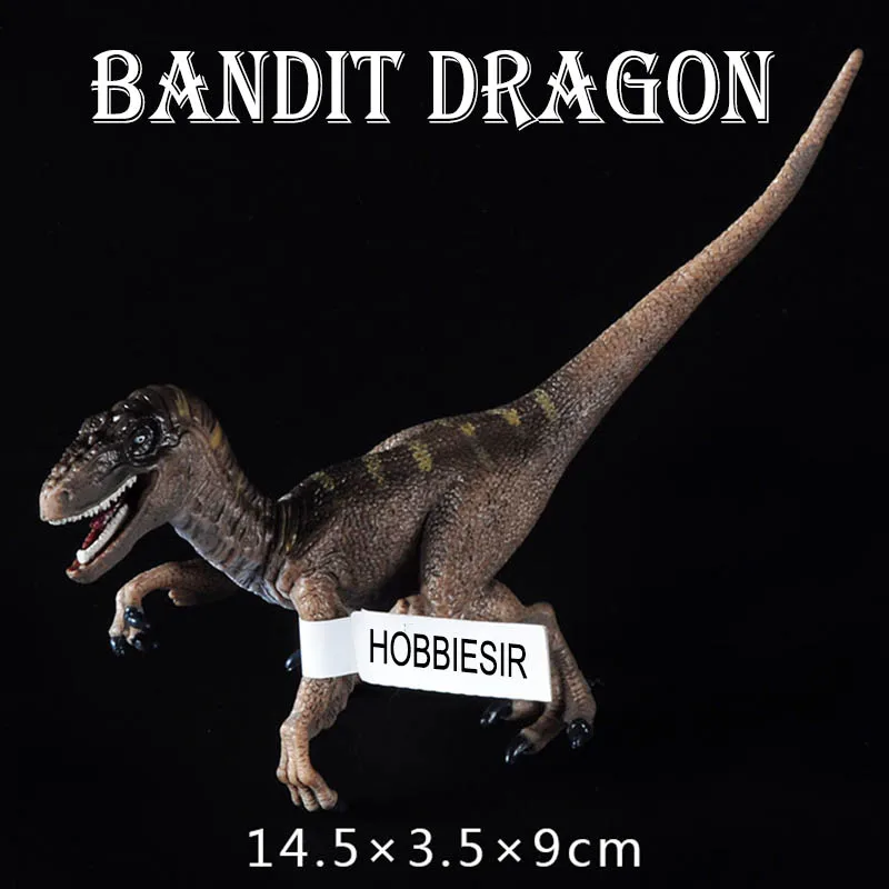 Bandit dragon Бандит дракон) Парк Юрского периода Динозавр Твердые Моделирование игрушка модель Детский Набор игрушечных динозавров мальчик Раптор домашние украшения в форме животных - Цвет: Bandit dragon