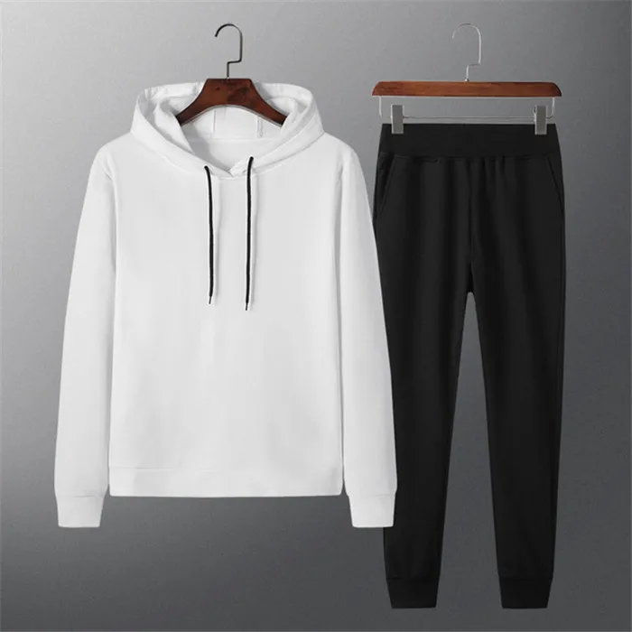 Rlyaeiz 7XL 8XL мужской спортивный костюм, спортивная одежда, осень, повседневные однотонные толстовки+ штаны, спортивный костюм, мужские спортивные костюмы
